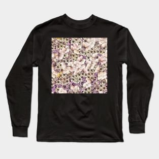 Flowers of Cream and Plum Long Sleeve T-Shirt